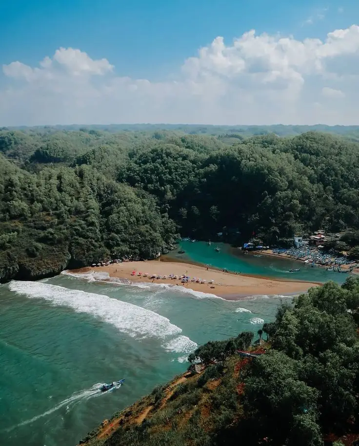 wisata pantai baron gunungkidul